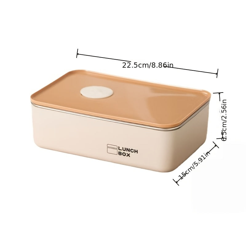 Stainless Steel Leak-Proof Insulated Lunch Box for Travel and Picnics, Double-Layer Sealed with Lid, Microwave-Safe Food Container, Lunch Bag, Suitable for Maternity and Products, Can Be Used as a Parent-Child Takeaway Lunch Bag