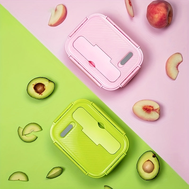 Customizable Text and Name Microwave-Safe Glass Lunch Box with Utensils, Ideal for Office Workers and Students - Essential Back-to-School Bento Container