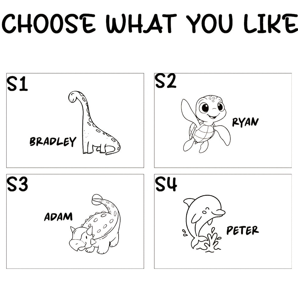 1pc Personalized Lunch Box with Name And Animal Designs, 3 Compartments, Stainless Steel Vacuum with Divider, Custom Lunch Box for Her And Him, Stainless Steel Bread Box, Bamboo Lid Snack Box, Food Container, Back to School